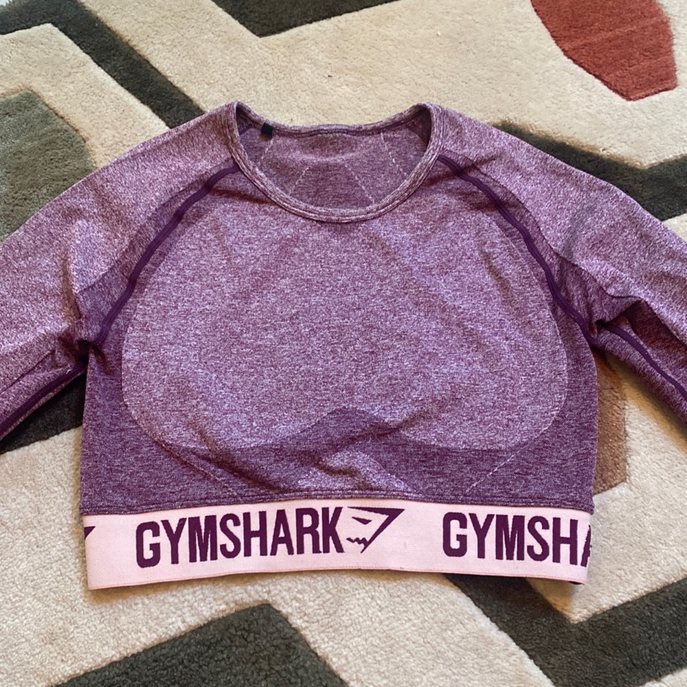Gymshark long sleeve cropped workout top
